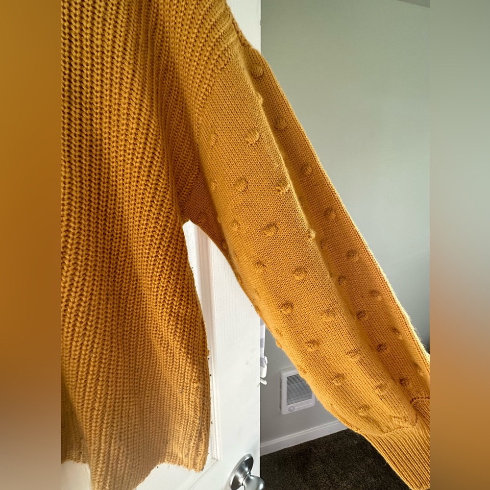 Mustard yellow loose sweater